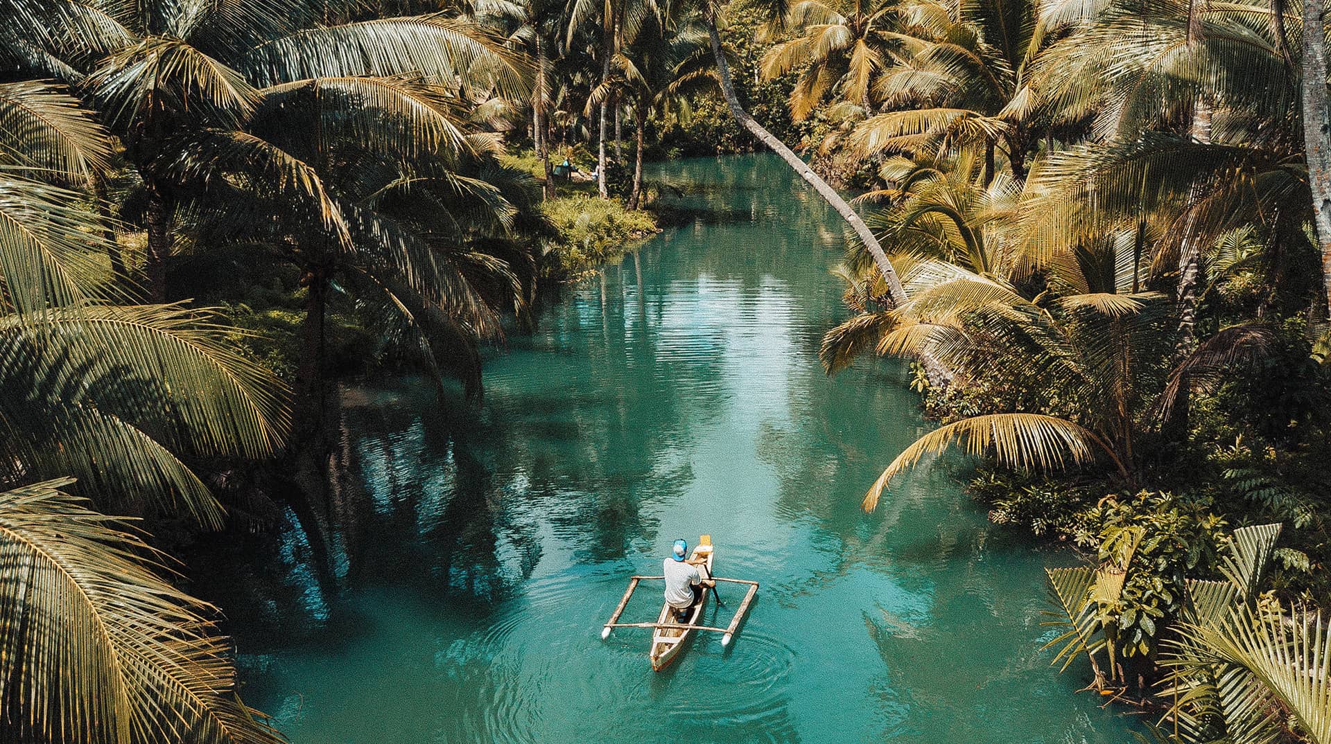 guy in a boat in Hawaii